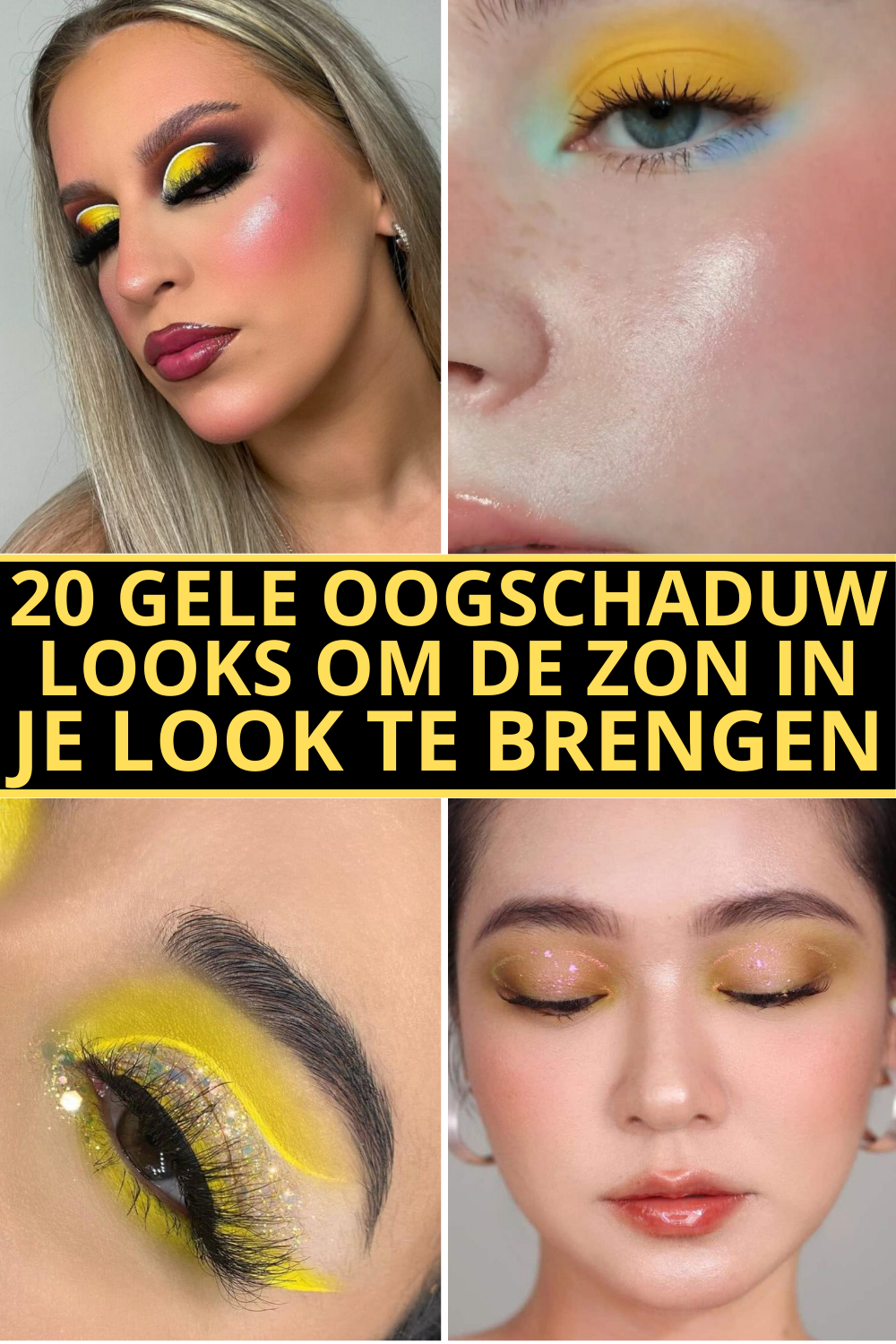 20 Gele Oogschaduw Looks Om De Zon In Je Look Te Brengen
