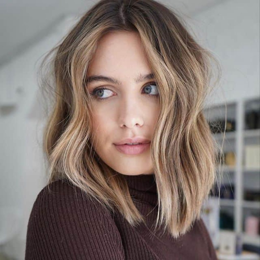 Pittige balayage lange bob