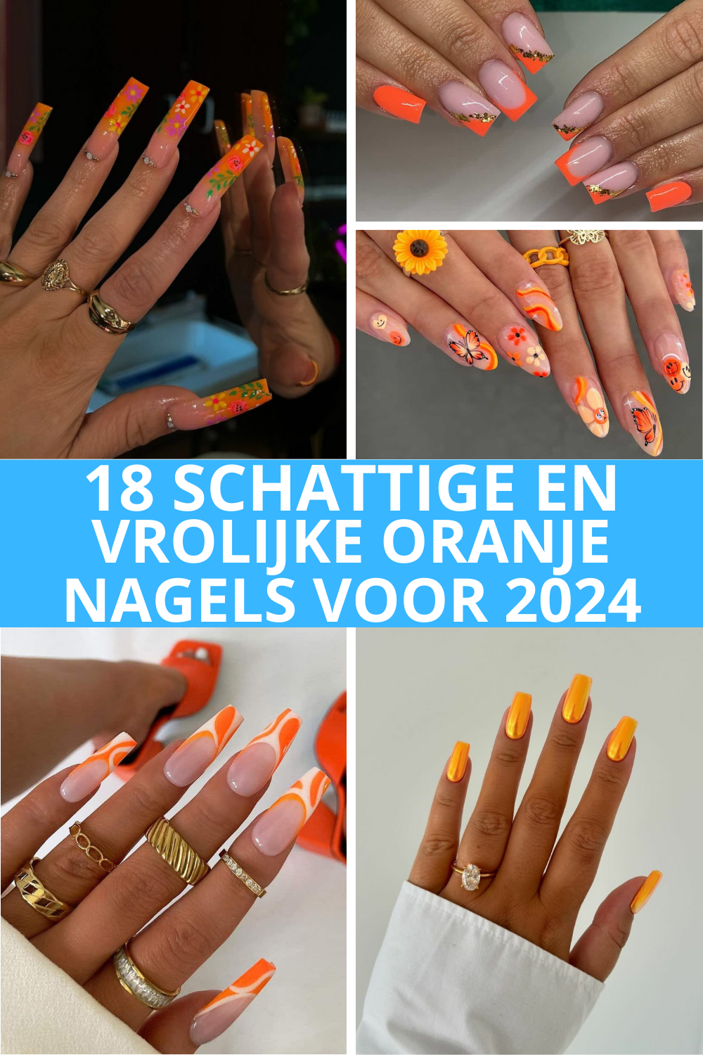 18 Schattige En Vrolijke Oranje Nagels Voor 2024