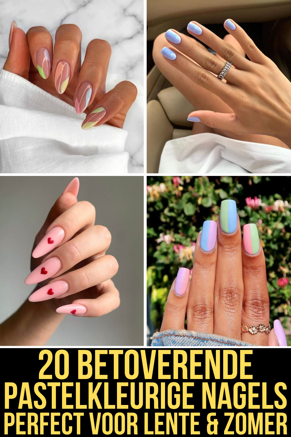 20 Betoverende Pastelkleurige Nagels Perfect Voor Lente & Zomer