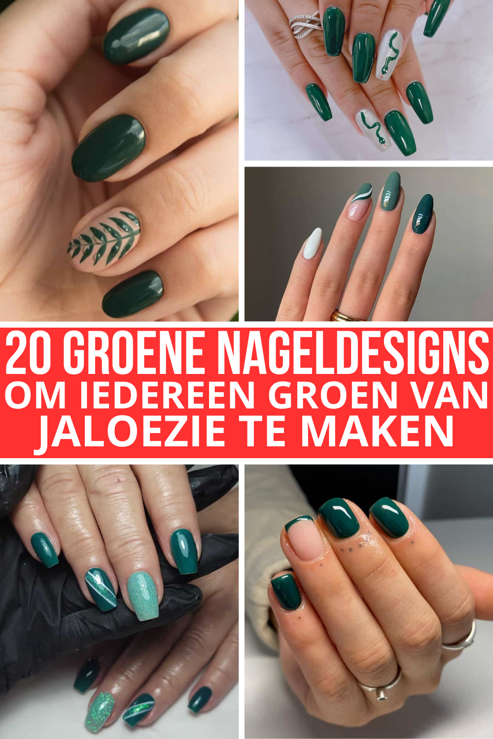 20 Groene Nageldesigns Om Iedereen Groen Van Jaloezie Te Maken