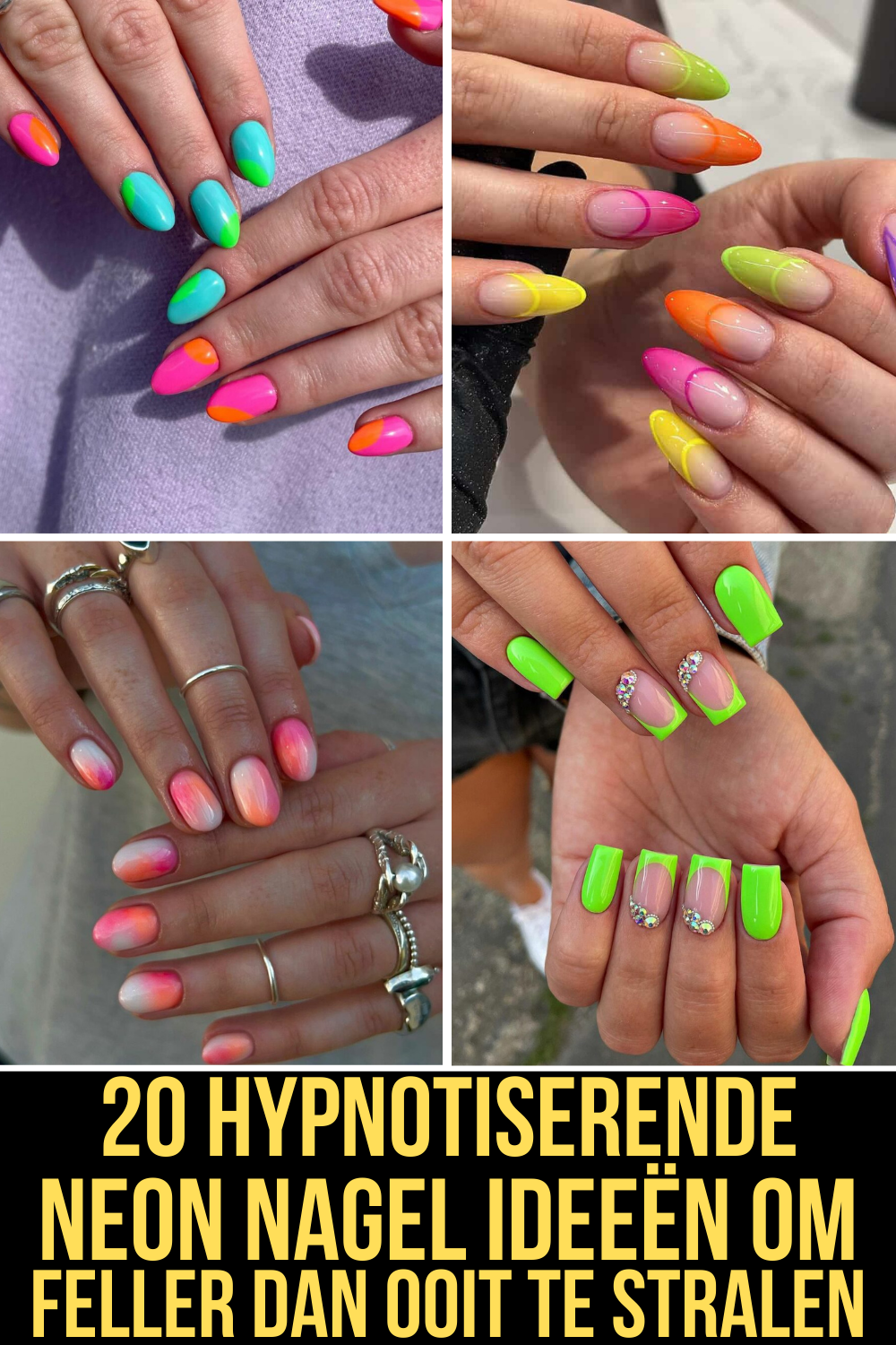 20 Hypnotiserende Neon Nagel Ideeën Om Feller Dan Ooit Te Stralen