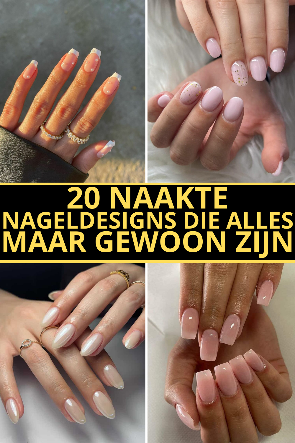 20 Naakte Nageldesigns Die Alles Maar Gewoon Zijn