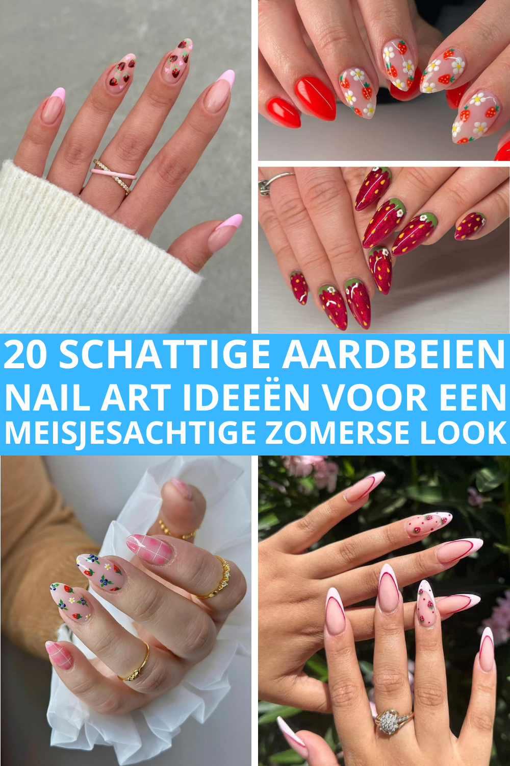 20 Schattige Aardbeien Nail Art Ideeën Voor Een Meisjesachtige Zomerse Look