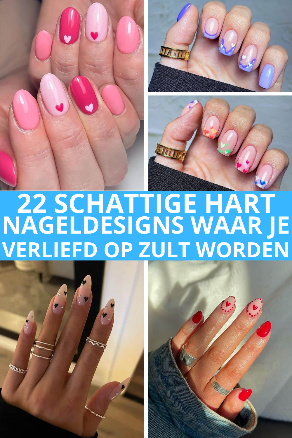 22 Schattige Hart Nageldesigns Waar Je Verliefd Op Zult Worden