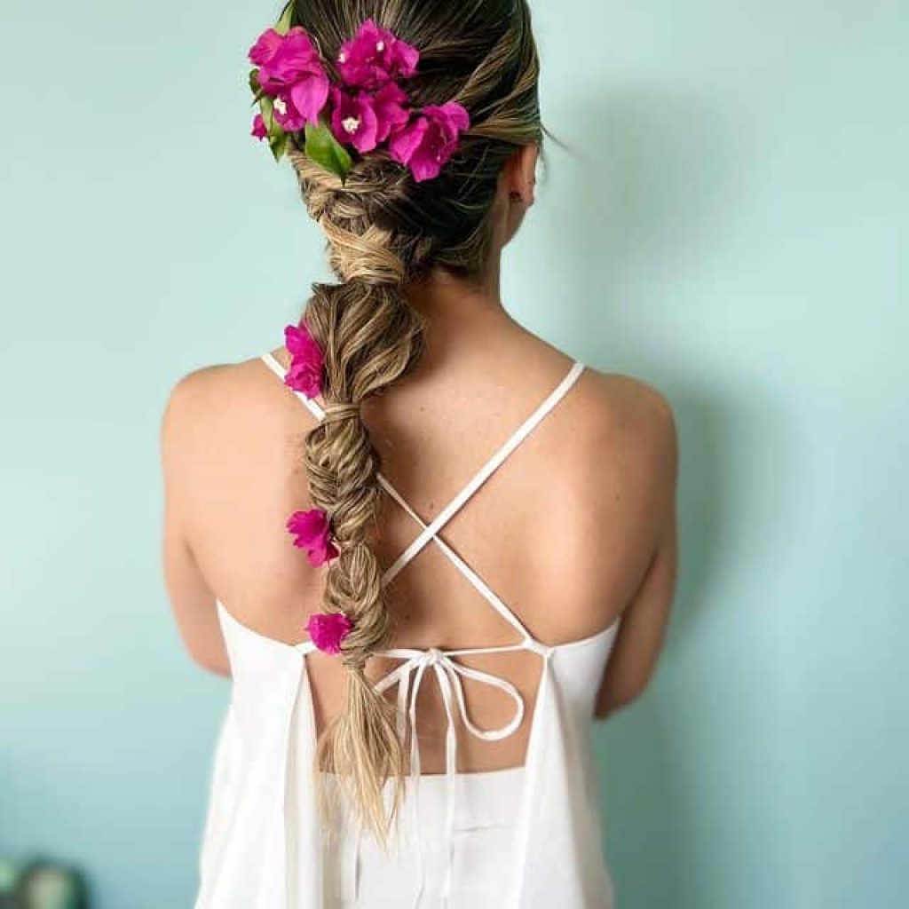 Boho met natuurlijke bloemen