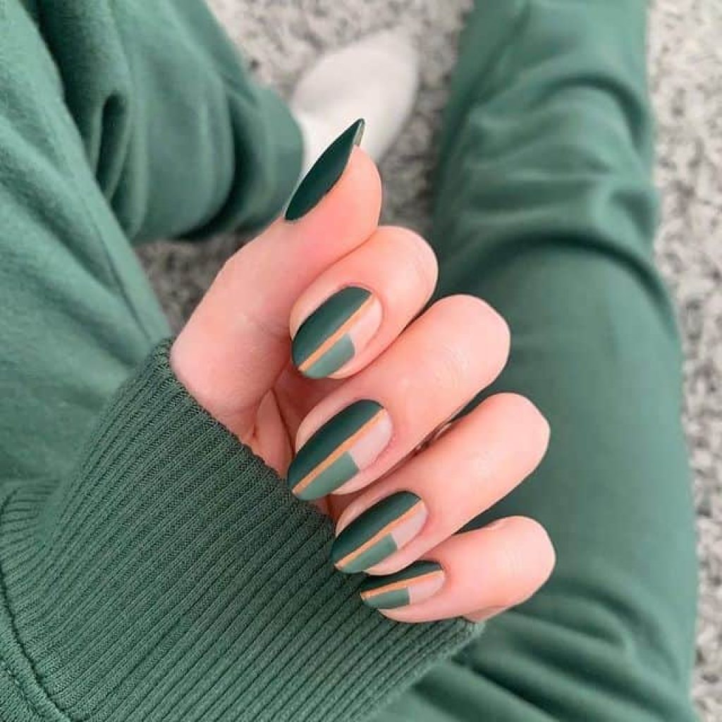 Coole groene nagels