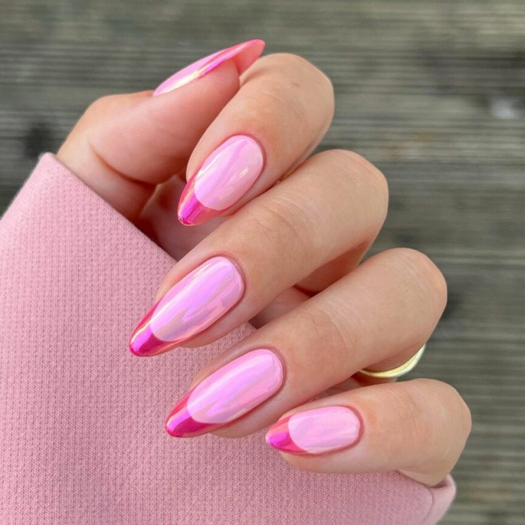 Elegant roze ombre