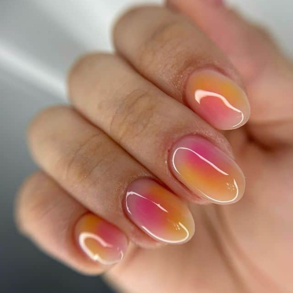 Mooie aura nagels