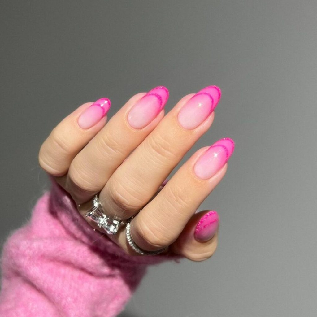 Roze glinstertips