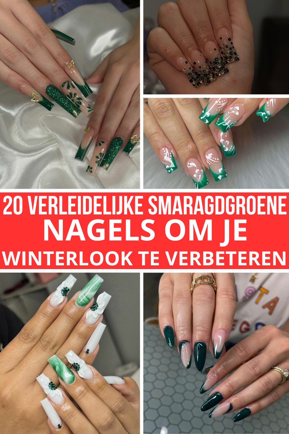 20 Verleidelijke Smaragdgroene Nagels Om Je Winterlook Te Verbeteren