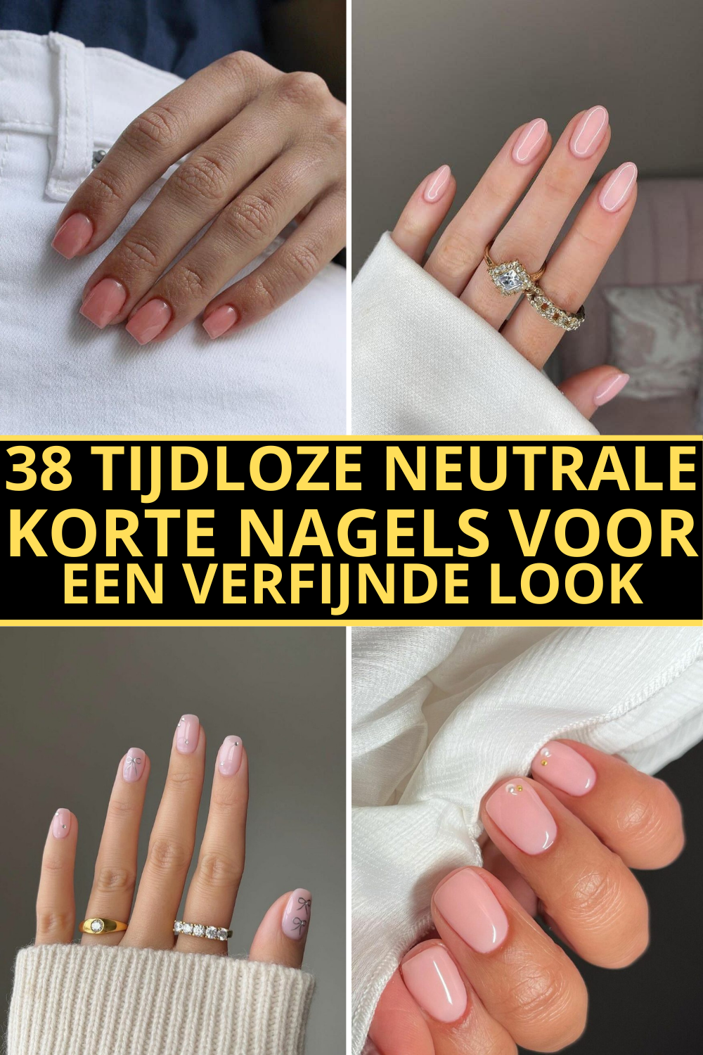 38 Tijdloze Neutrale Korte Nagels Voor Een Verfijnde Look