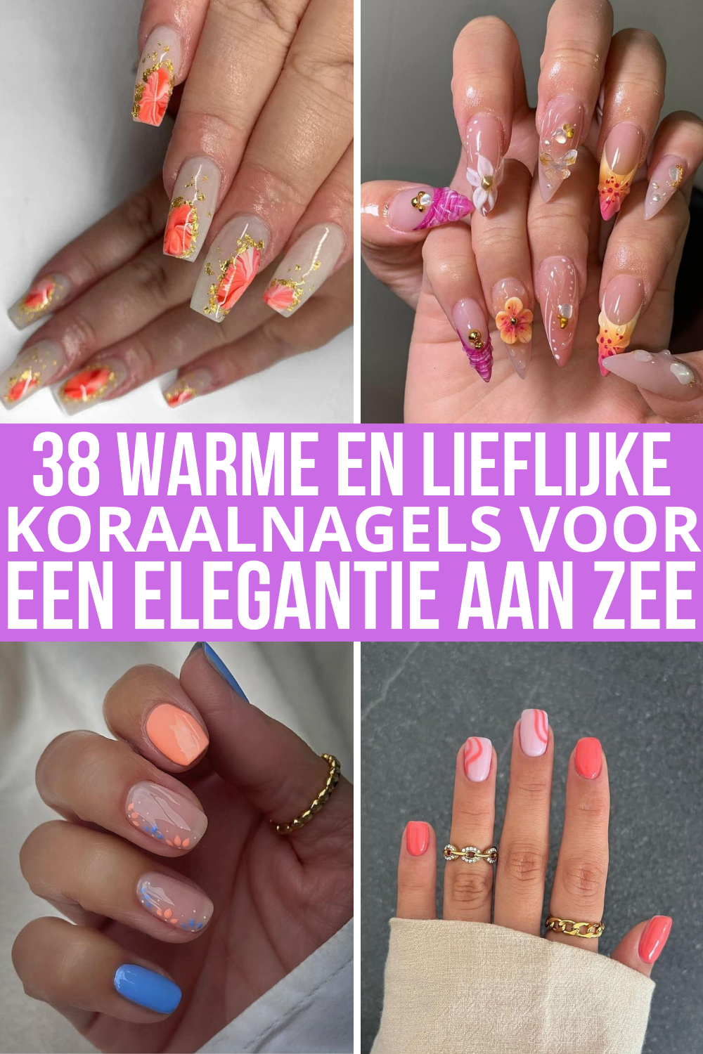 38 Warme En Lieflijke Koraalnagels Voor Een Elegantie Aan Zee