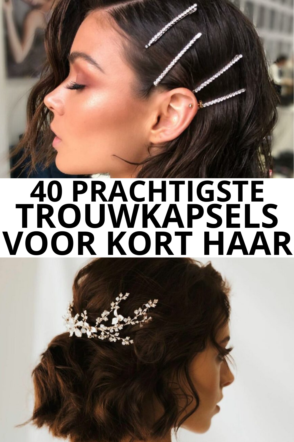 40 Prachtigste Trouwkapsels Voor Kort Haar