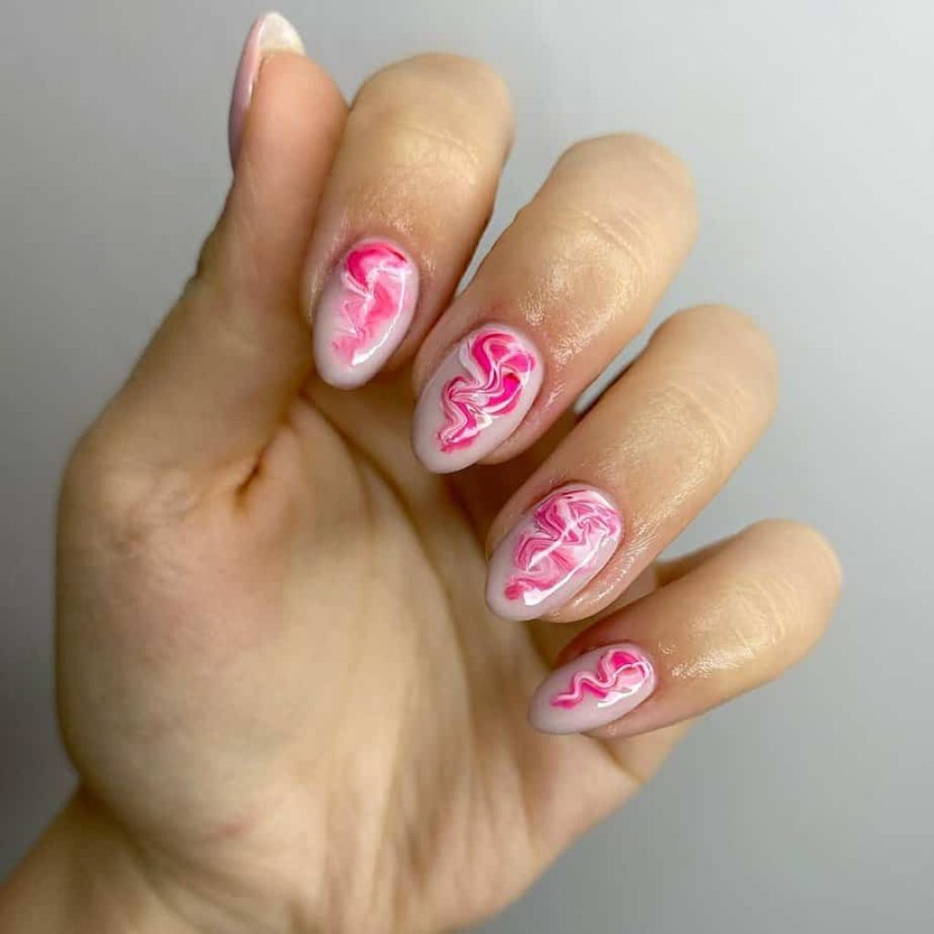 Smokey bubblegum roze nagels