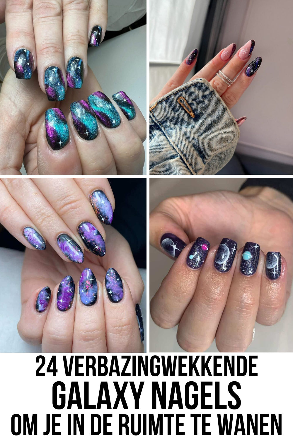 24 Verbazingwekkende Galaxy Nagels Om Je In De Ruimte Te Wanen