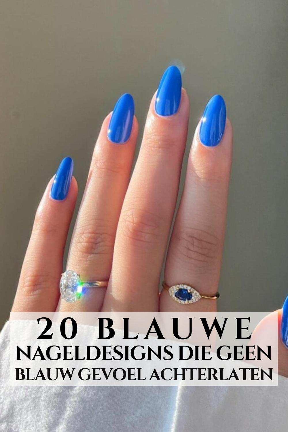 20 Blauwe Nageldesigns Die Geen Blauw Gevoel Achterlaten