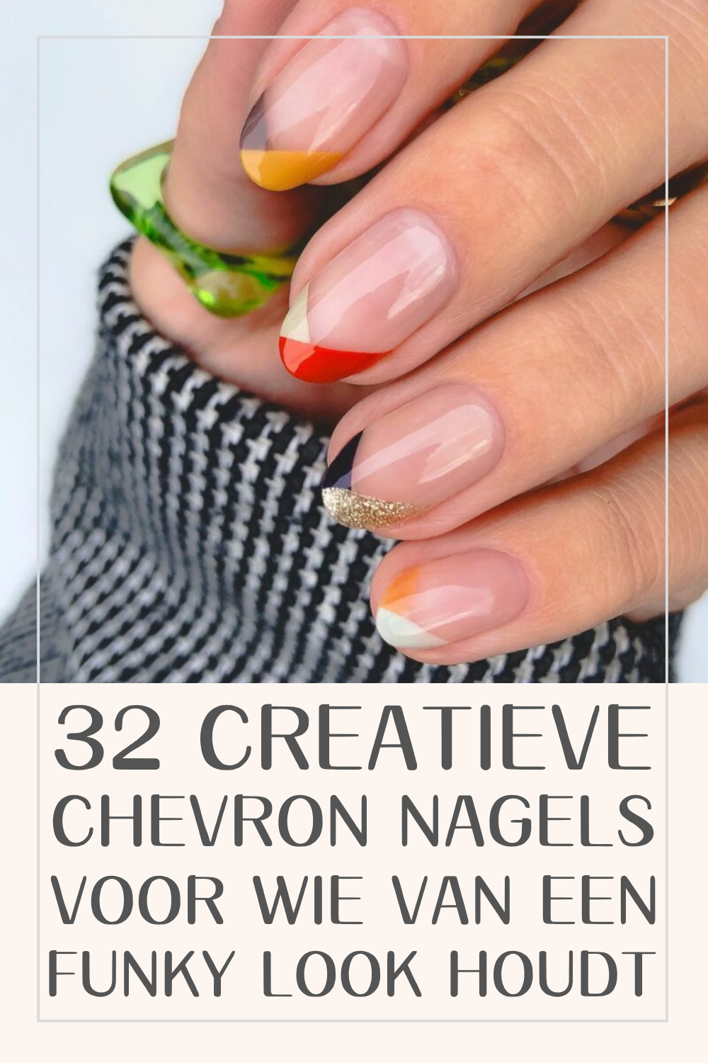 32 Creatieve Chevron Nagels Voor Wie Van Een Funky Look Houdt