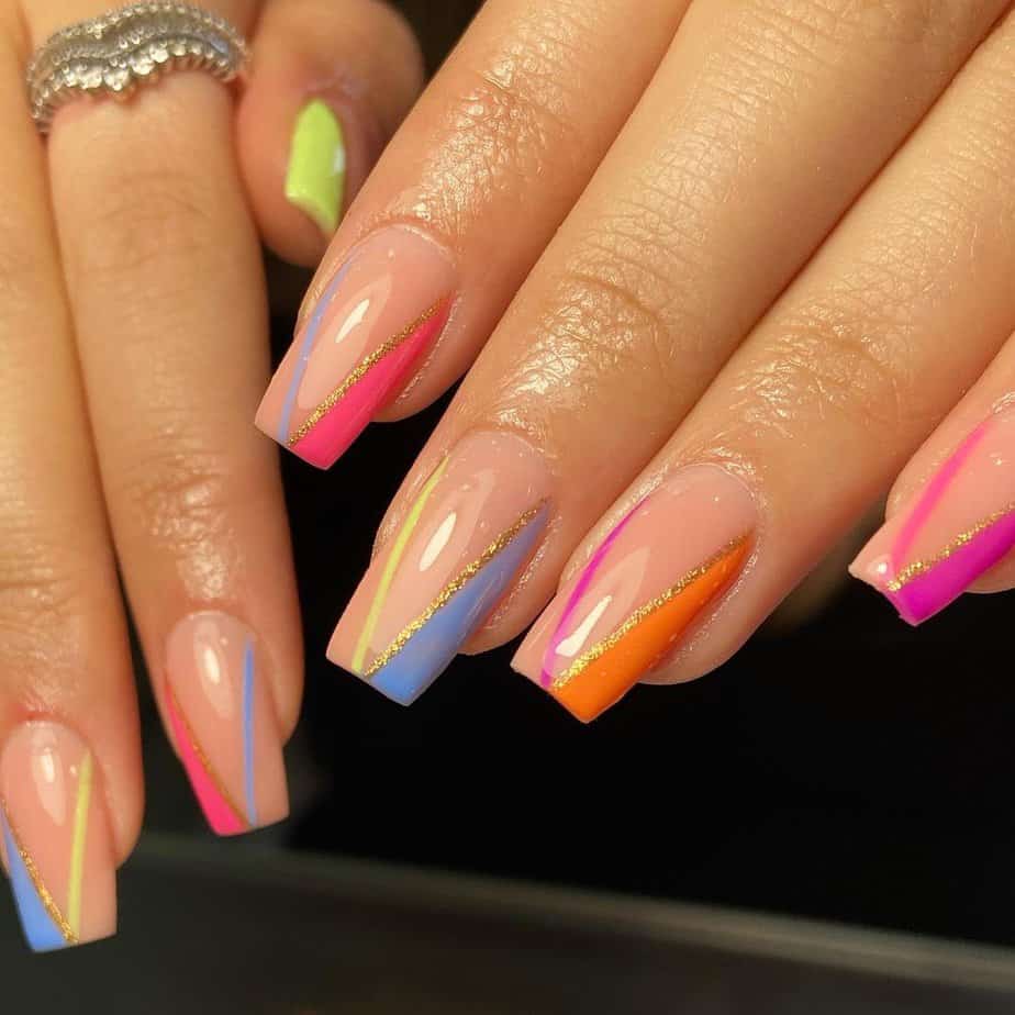 32 Creatieve Chevron Nagels Voor Wie Van Een Funky Look Houdt