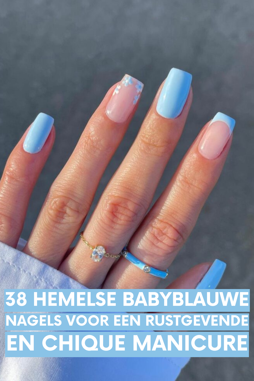 38 Hemelse Babyblauwe Nagels Voor Een Rustgevende En Chique Manicure