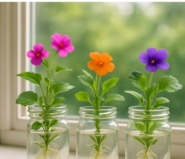 8 bloemen die je kunt laten groeien met alleen water