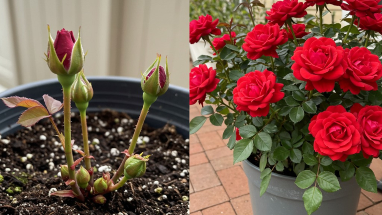 De methode om rode rozen uit knoppen te kweken die bijna niemand ter wereld kent