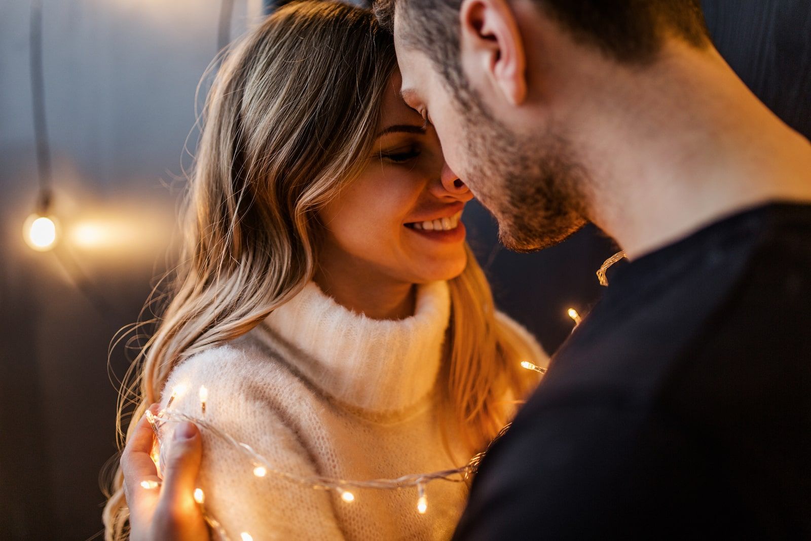 couple in love hugging each other