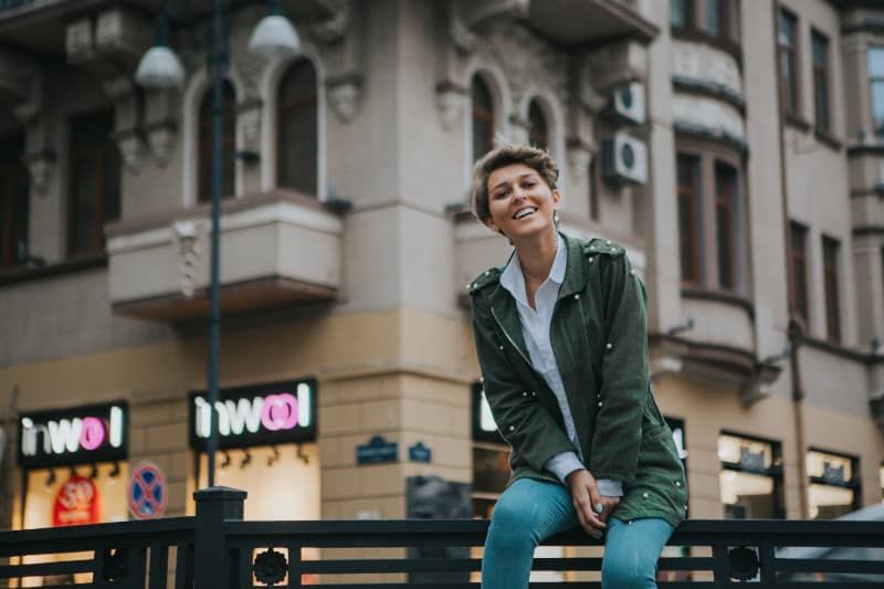 happy woman