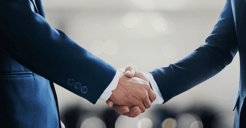 Giving a firm handshake when introduced