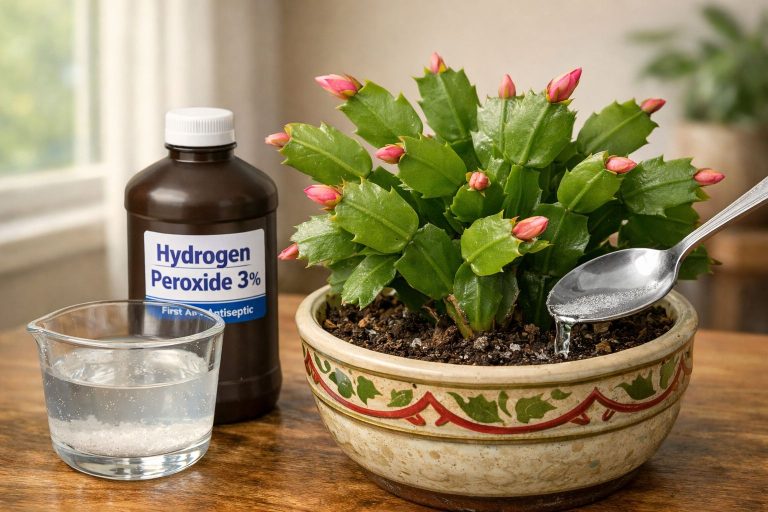 Deze gemakkelijke doe-het-zelf mix brengt een hangende kerstcactus snel weer tot leven