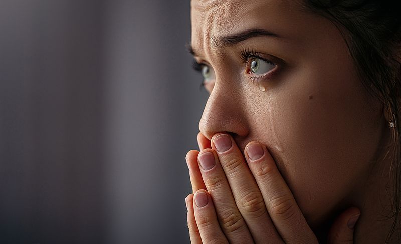 Crying randomly—and then brushing it off