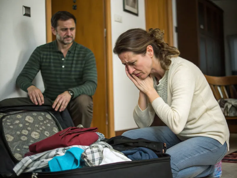 He doesn’t express appreciation—until she threatens to leave.