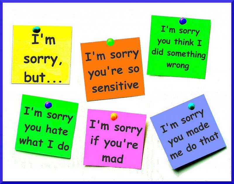 It keeps you stuck in apology mode