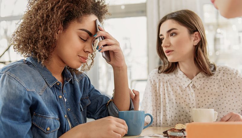 Mutual friends keep “accidentally” bringing them up