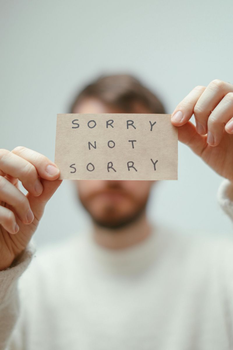 Refusing to Apologize Sincerely