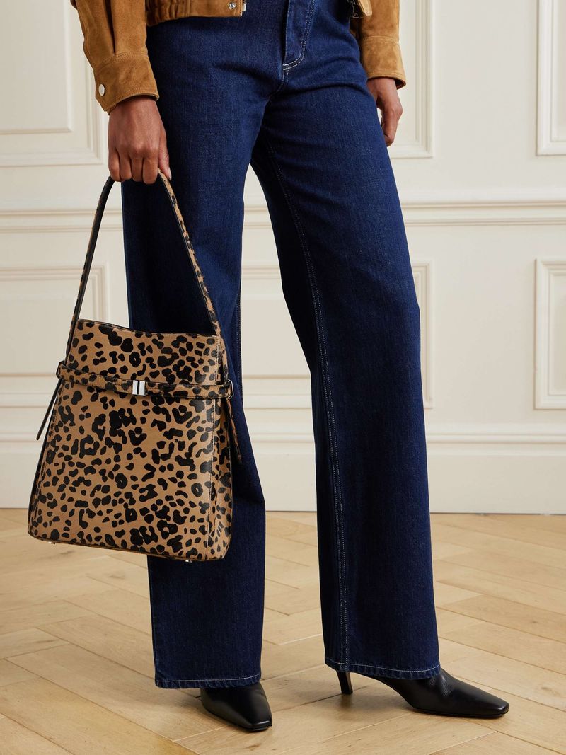 Toteme Belted Suede Shoulder Bag