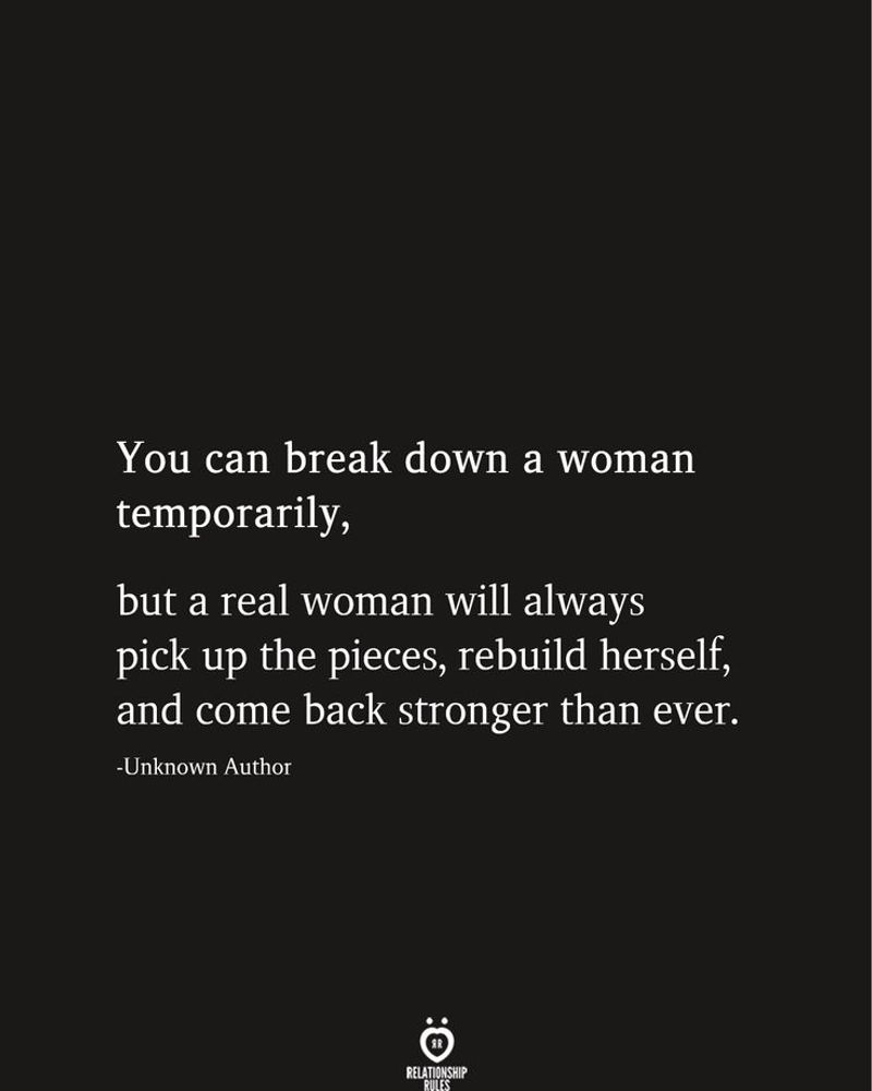 You can be strong and still get broken down